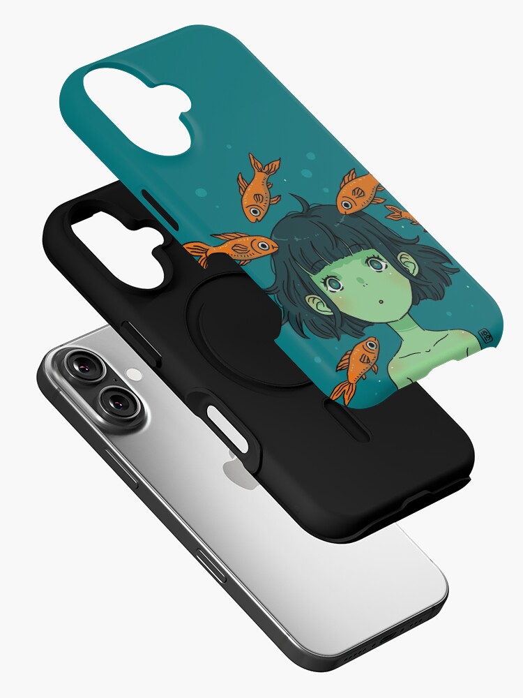 Thumbnail 2 of 4, iPhone Case, Orange fishes designed and sold by freeminds.