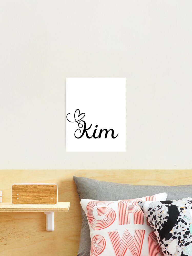 Kim Personalized Girl Name - Custom Name Photographic Print for