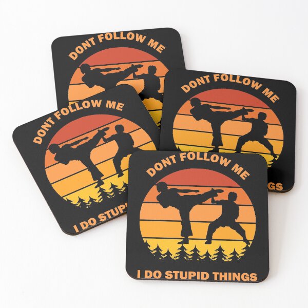 Item preview, Don't Follow Me I Do Stupid Things Dont Combat Sports Karate Karateah Judo Sambo Boxing Kickboxing Wrestling Lover Vintage Retro Gift designed and sold by Best Arts.