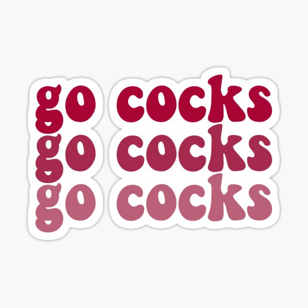 Go Cocks Sticker