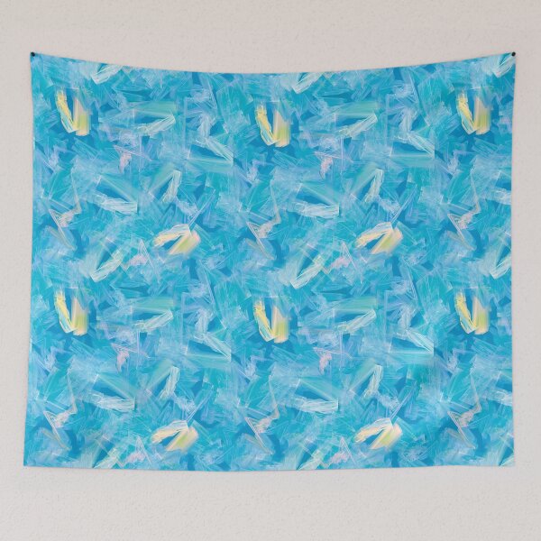 Item preview, Blue abstract seamless pattern designed and sold by Babarobot.