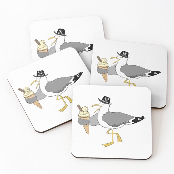 Item preview, Kiss Me Quick Seagull with Ice Cream Pattern 1 - Part 2 designed and sold by Helen McCartney Designs.