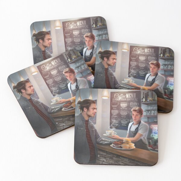 Item preview, Coffee shop AU designed and sold by hopelessgeek.