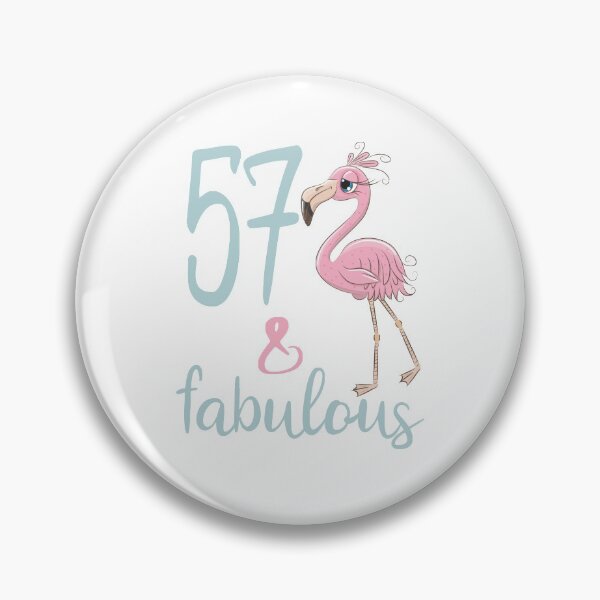Item preview, Womens 57th Birthday Gift For 57 Years Old Fabulous Flamingo Fifty Seven Bday Party Outfit For Mom designed and sold by FunnySunny T-Shirts.