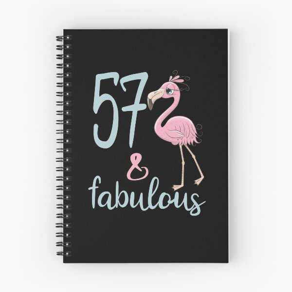 Item preview, Womens 57th Birthday Gift For 57 Years Old Fabulous Flamingo Fifty Seven Bday Party Outfit For Mom designed and sold by FunnySunny T-Shirts.