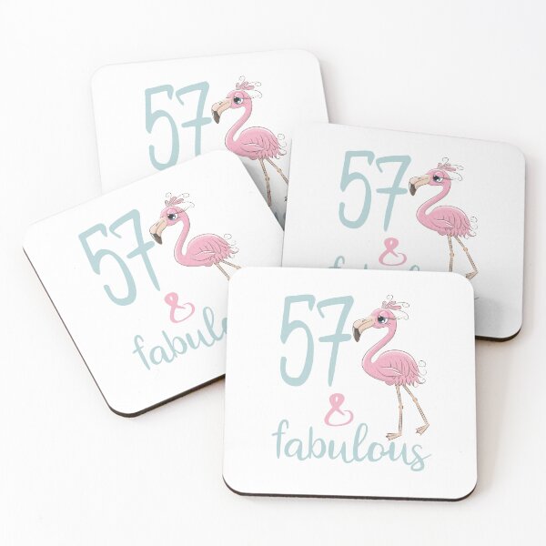 Item preview, Womens 57th Birthday Gift For 57 Years Old Fabulous Flamingo Fifty Seven Bday Party Outfit For Mom designed and sold by FunnySunny T-Shirts.