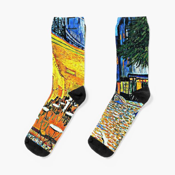 Van Gogh - Cafe Terrace, Place du Forum, Arles Socks