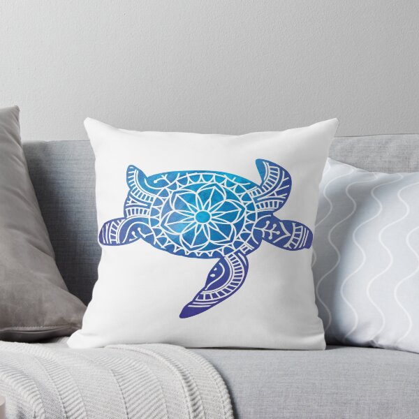 Item preview, Sea Turtle Watercolor Blue Purple Mandala Design designed and sold by SassAndHoney.