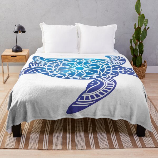 Item preview, Sea Turtle Watercolor Blue Purple Mandala Design designed and sold by SassAndHoney.