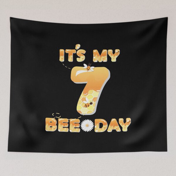 Item preview, It's My 7th Bee Day - 7 Years Old Birthday Party Girl graphic designed and sold by Grabitees.