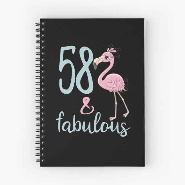 Item preview, Womens 58th Birthday Gift For 58 Years Old Fabulous Flamingo Fifty Eight Bday Party Outfit For Mom designed and sold by FunnySunny T-Shirts.