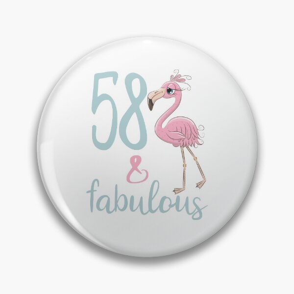 Item preview, Womens 58th Birthday Gift For 58 Years Old Fabulous Flamingo Fifty Eight Bday Party Outfit For Mom designed and sold by FunnySunny T-Shirts.