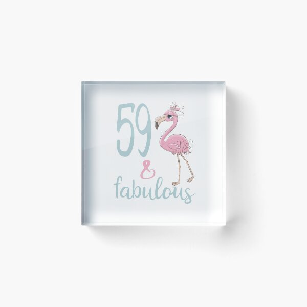 Item preview, Womens 59th Birthday Party Gift For 59 Years Old Fabulous Flamingo Fifty Nine Bday Outfit For Mom designed and sold by FunnySunny T-Shirts.
