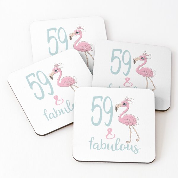 Item preview, Womens 59th Birthday Party Gift For 59 Years Old Fabulous Flamingo Fifty Nine Bday Outfit For Mom designed and sold by FunnySunny T-Shirts.