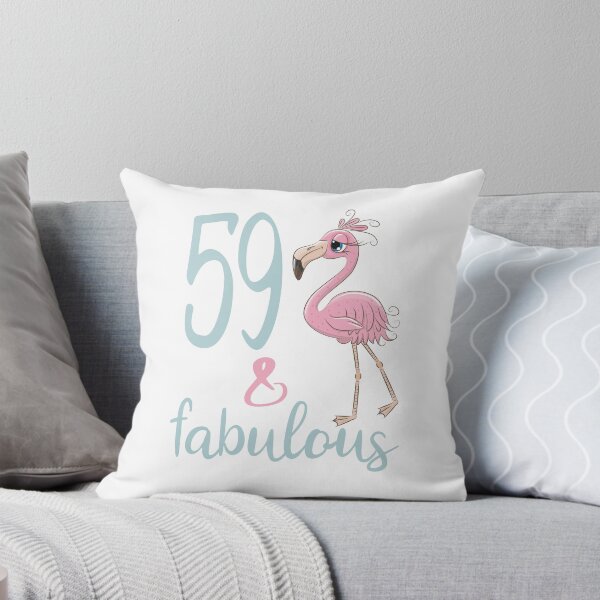 Item preview, Womens 59th Birthday Party Gift For 59 Years Old Fabulous Flamingo Fifty Nine Bday Outfit For Mom designed and sold by FunnySunny T-Shirts.