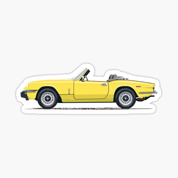 Mimosa Yellow Mk4 Spitfire – a Triumph! Sticker