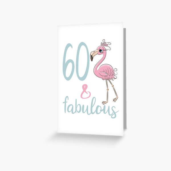Item preview, Womens 60th Birthday Party Gift For 60 Years Old Fabulous Flamingo Sixty Bday Outfit For Mom designed and sold by FunnySunny T-Shirts.