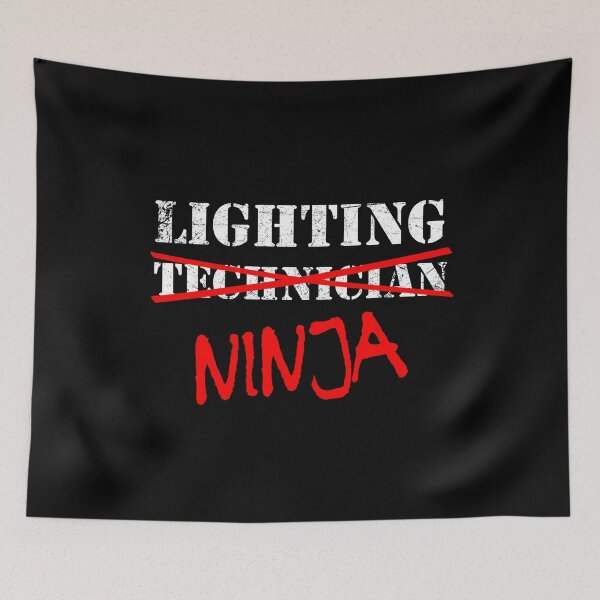 Item preview, Lighting Ninja Electric Lights Technician Crew Tech designed and sold by JukeLox.