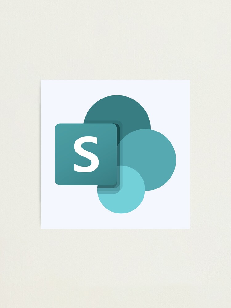  Microsoft Sharepoint  Icon  Photographic Print by AGM97 