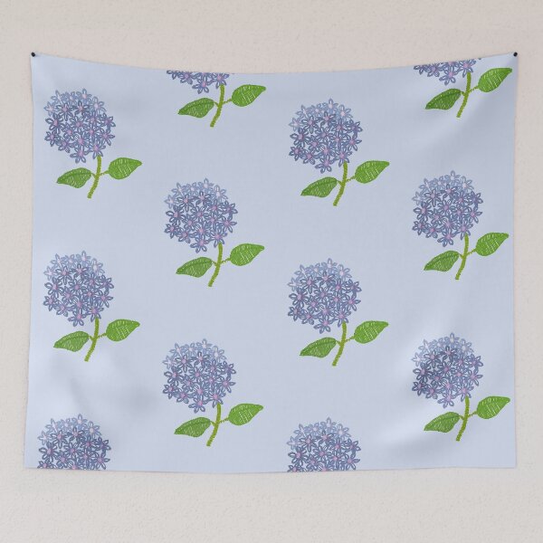 Item preview, embroidered hydrangea designed and sold by Blumchen.