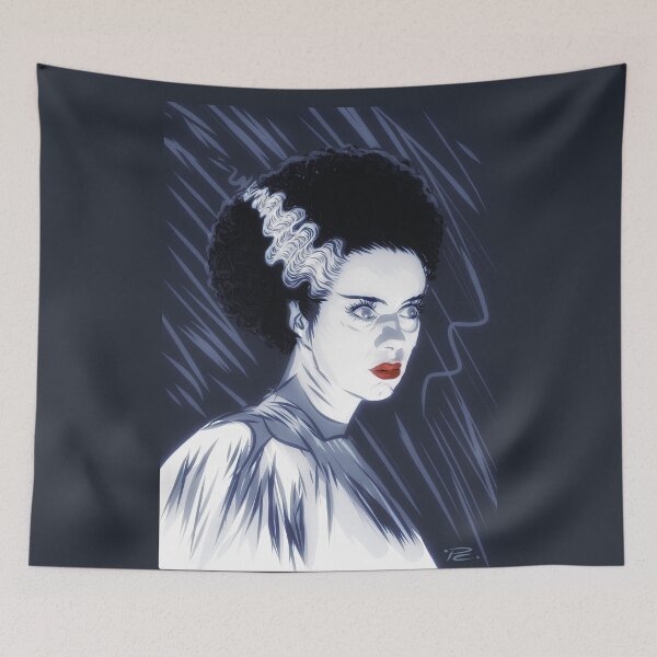 Item preview, Elsa Lanchester - An illustration by Paul Cemmick designed and sold by TIGERDAVER.