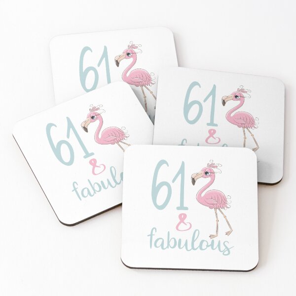 Item preview, Womens 61 Birthday Party Gift For 61 Years Old Fabulous Flamingo Sixty One Bday Outfit For Mom designed and sold by FunnySunny T-Shirts.