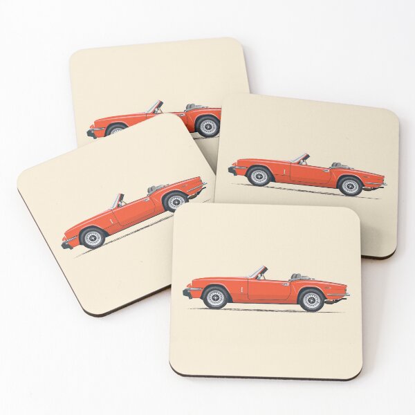 Pimento Red Mk4 Spitfire – a Triumph! Coasters (Set of 4)