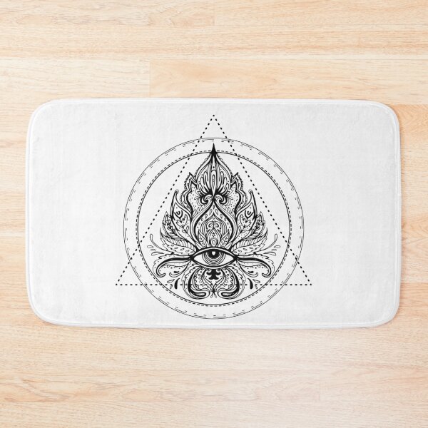 Item preview, Lotus Eye  Black and White Ralice Yoga designed and sold by raliceyoga.