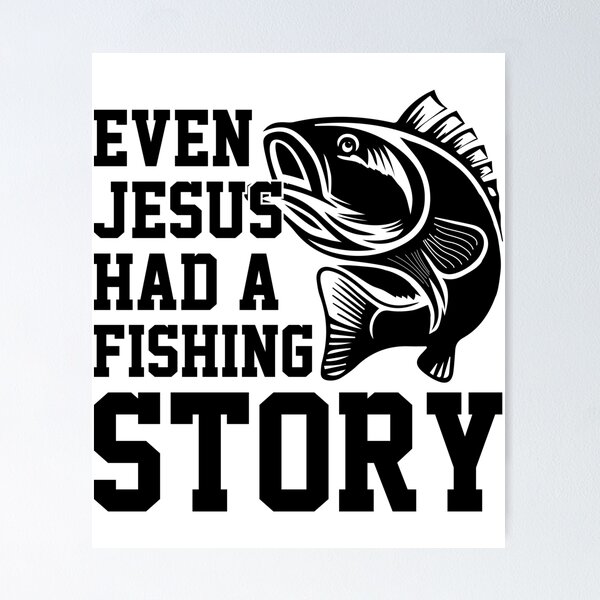  Jesus With Fishing Rod Funny Fishing Fisherman Gift