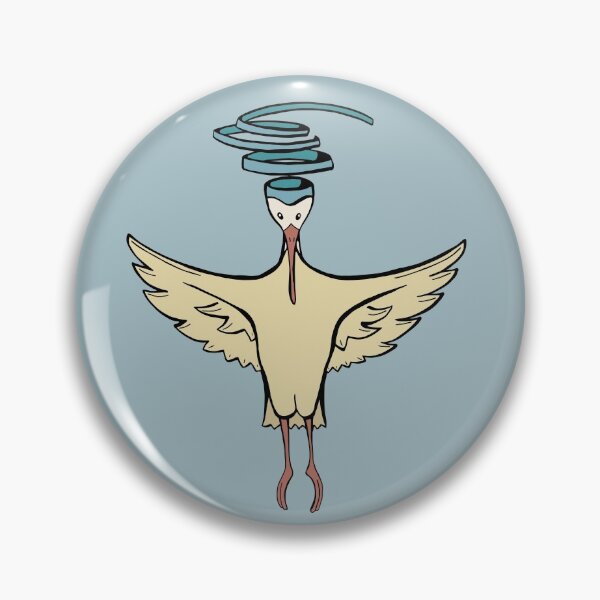 Item preview, Brainless Crane Bird is Flying designed and sold by Otter-Grotto.