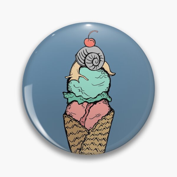 Item preview, Snail on Top of an Ice Cream Cone designed and sold by Otter-Grotto.