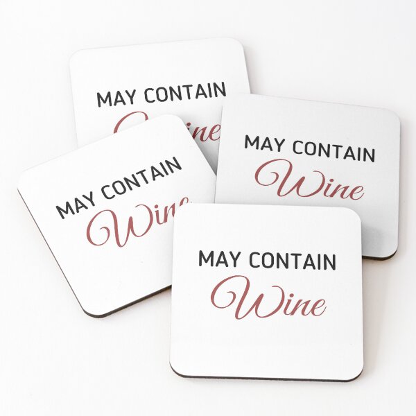 Item preview, May Contain Wine - Black/Burgundy designed and sold by ryanwfraser.