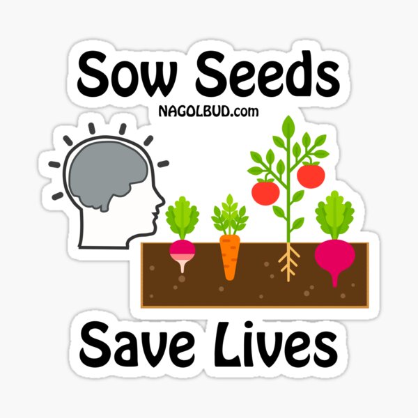 Sow Seeds, Save Lives Sticker
