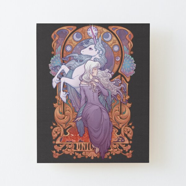 Lady Amalthea - The Last Unicorn Wood Mounted Print