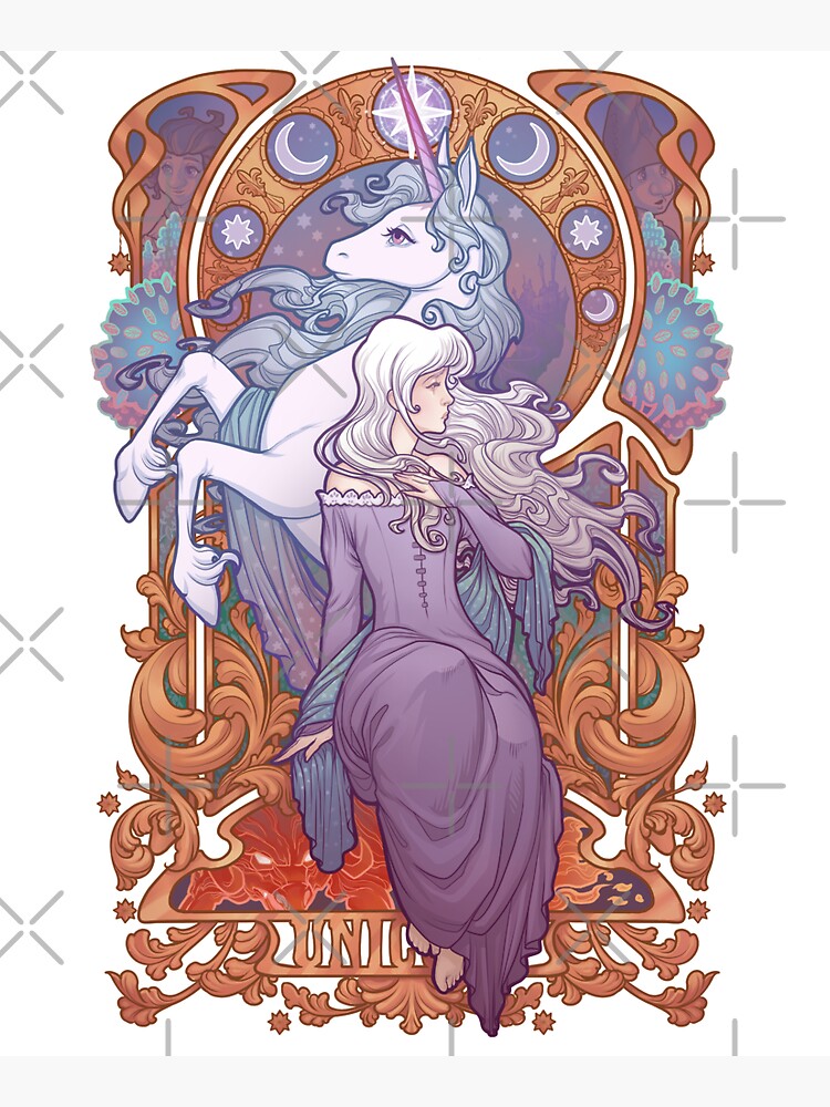 Artwork view, Lady Amalthea - The Last Unicorn designed and sold by Medusa Dollmaker