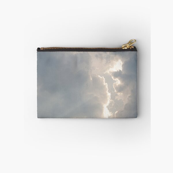 Item preview, Sunbeam between storm clouds cloudscape sky designed and sold by Juhku.