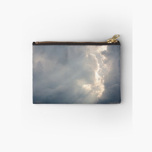 Item preview, Sunbeam between storm clouds cloudscape sky designed and sold by Juhku.