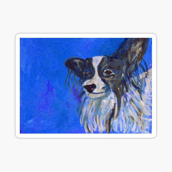 Blue Toy Spaniel Dog Sticker