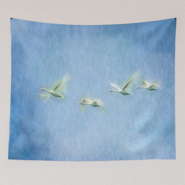 Item preview, Lake Balaton Swans Art designed and sold by Londonimages.
