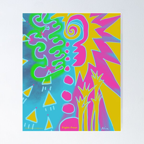 Item preview, Fight Fear! Coronavirus CoVid-19 designed and sold by Alia Thabit.