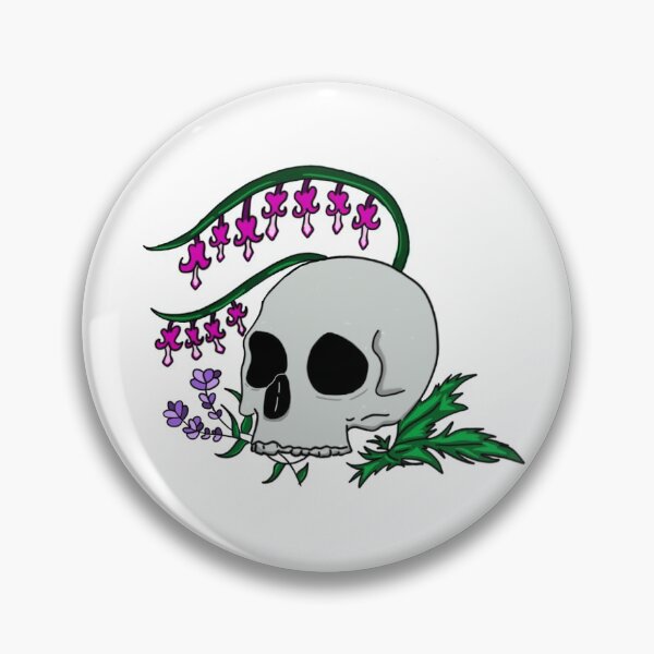 Item preview, Flower Skull designed and sold by PoindexterWorks.
