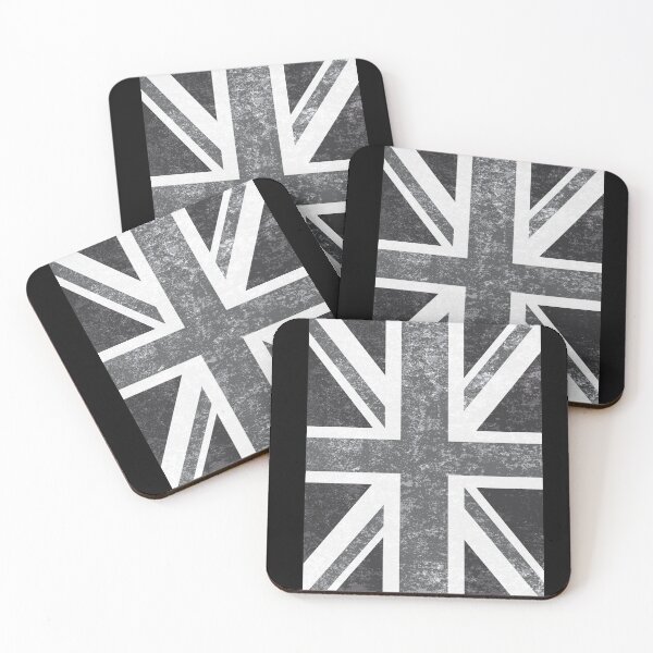 Item preview, Union Jack Vintage Grayscale - United Kingdom Flag  designed and sold by MagicBoutique.
