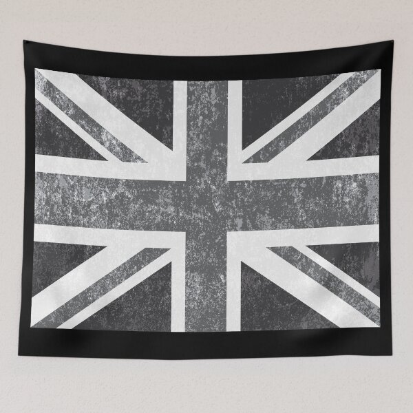 Item preview, Union Jack Vintage Grayscale - United Kingdom Flag  designed and sold by MagicBoutique.