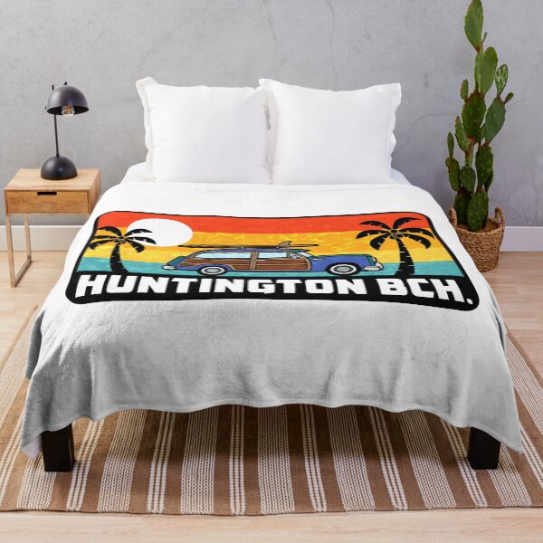 Item preview, Huntington Beach California Surfing Woodie Surf Surfer Surfboard designed and sold by DESTINATIONS DECAL.