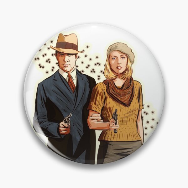 Item preview, Bonnie and Clyde - An illustration by Paul Cemmick designed and sold by TIGERDAVER.
