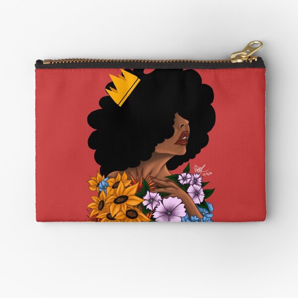 The Queen of Flowers Zipper Pouch