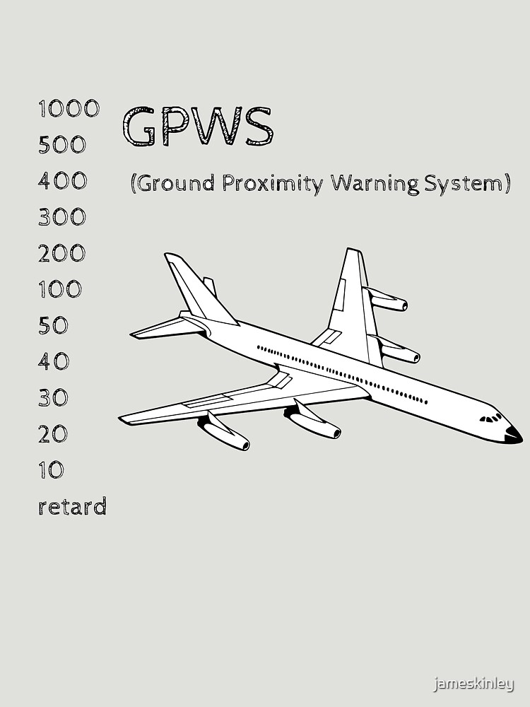 "Pilot GPWS Aviation Flight Sim Funny Design" Tshirt for Sale by