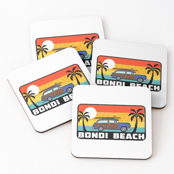 Item preview, Bondi Beach New South Wales Surfing Australia Woodie Surf Surfer Surfboard designed and sold by DESTINATIONS DECAL.