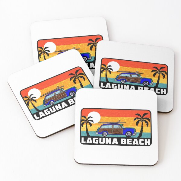 Item preview, Laguna Beach California Surfing Woodie Surf Surfer Surfboard designed and sold by DESTINATIONS DECAL.