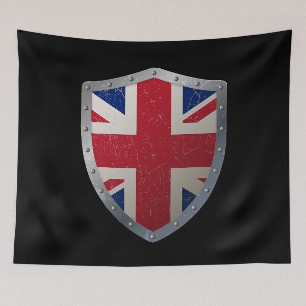 Item preview, Old Shield United Kingdom Flag - Union Jack UK Flag designed and sold by MagicBoutique.